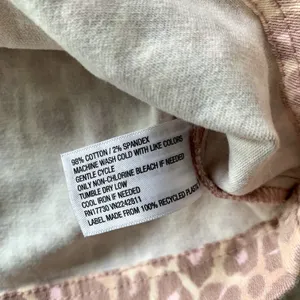 Wild Fable Blush Pink Leopard Print Denim Skirt thumbnail 7