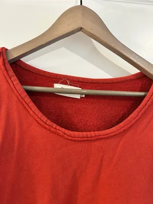 Bodil Oversize Lagenlook Sweatshirt Rust Brown One Size thumbnail 2