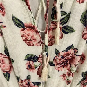 Farm Rio x Anthropologie Anabela Smocked Floral Dress Size XS thumbnail 8