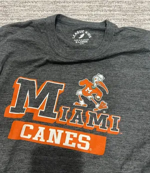 U Miami T Shirt Gray Size XS thumbnail 3