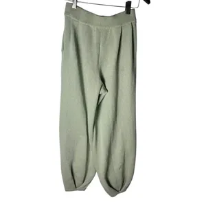 Free People Beach Freya Knit Balloon Leg Pants in light green XS thumbnail 3