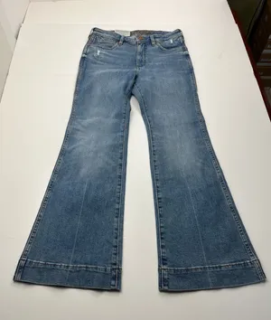 Wrangler Retro Trouser Womens Size 28 x 30 Blue Denim Jean Western 1011MPEGK NEW thumbnail 1