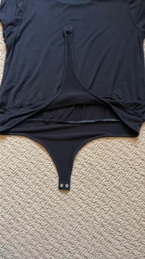 Pink Lily black tshirt bodysuit thumbnail 5