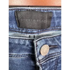 Buckle Black Curvy‎ Bootcut Jeans Medium Wash Stretch Denim 29x30 thumbnail 5