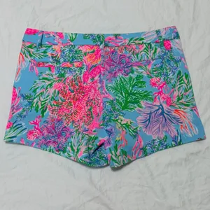 Lilly Pulitzer Callahan Knit Shorts Size 6 Celestial Blue Cay to My Heart 005699 thumbnail 3