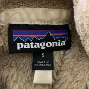 PATAGONIA Re-Tool T-Snap Pullover Sz S Tan Brown Blue Fleece Sweater Half-Snap thumbnail 7
