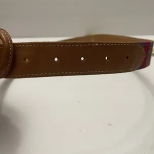Express Multicolor Woven Concho Size Large 32 inch Leather Belt Colorful Western thumbnail 2