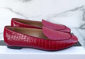 Purist crocodile effect leather loafers moccasins IT 35.5 US 5.5 thumbnail 8