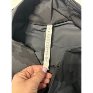 Lululemon Base Pace High-Rise Crop 23" Size 14 Heritage 365 Camo Deep Coal Multi thumbnail 3