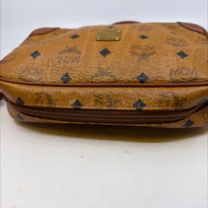 MCM Visetos Camera Cognac Coated Canvas Crossbody Bag thumbnail 5