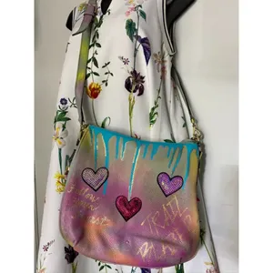 KATE Spade Customized Graffiti Blue Purple Yellow thumbnail 10