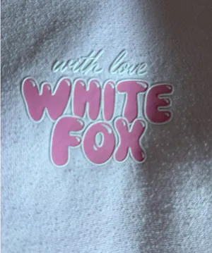 White Fox Pink Hoodie thumbnail 4