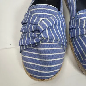 Nautica Idelle Blue White Striped Espadrille Flats Knotted Bow Womens‎ 9.5 thumbnail 14