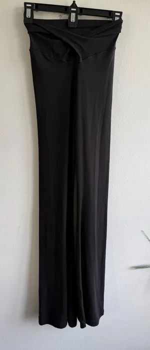 OFFLINE by Aerie Real‎ Me Flare Hi Rise Black Athletic Pants Size S thumbnail 1