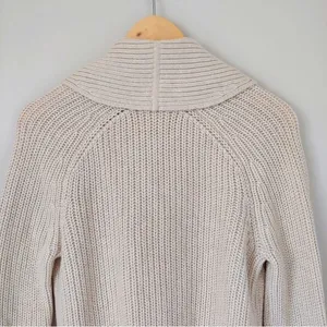 Aritzia Wilfred Tisserand Long Rib Knit Cardigan Sweater Merino Wool Size S thumbnail 8