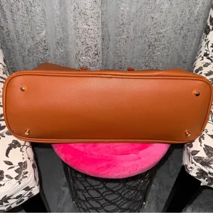Lovevook Brown Leather Tote‎ Bag Tan thumbnail 6