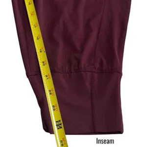 NEW Fabletics Maj Pocket Pant‎ Burgundy Moisture Wicking Athletic Outdoors 1X thumbnail 11