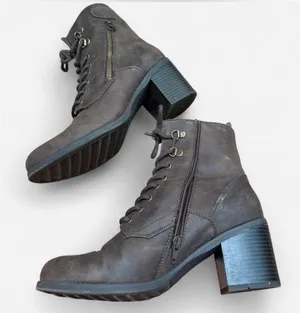 Grunge lace up boots Brown Size 9 thumbnail 2