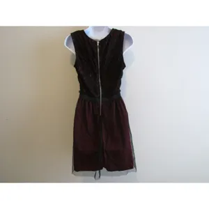 NWT Speechless Lace Tulle Dress‎ Large Burgundy Black Gothic Cocktail Party thumbnail 7