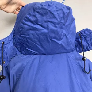 Vintage Eddie Bauer Coat Down FLAWS Women Parka Blue Hooded Winter Coat Medium thumbnail 11