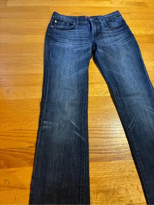 7 For All Mankind Roxanne Denim Stretch Jeans Dark Wash Blue Women's 14 thumbnail 5