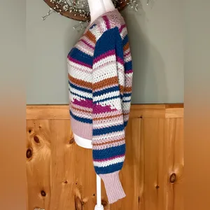Altar'd State Multicolor Striped Sweater size Small thumbnail 3