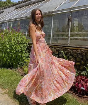 Fortunate One Floral maxi skirt & top set thumbnail 3