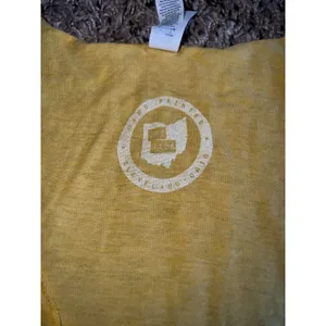 Bella Women's Vintage Yellow "Boom Shaka‎ Laka" CLE Basketball Tank Top size XL thumbnail 4