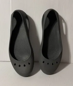 Crocs gray rubber slip on shoe women size 9 thumbnail 1