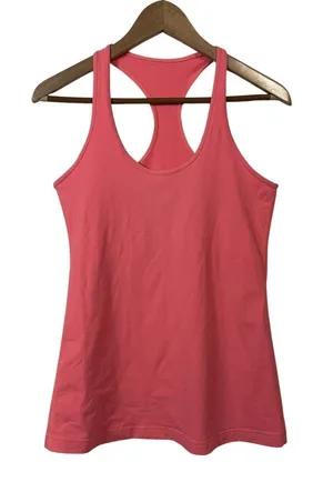 Lululemon Racerback Tank Top Womens 6 Pink Scoop Neck Activewear Gym Yoga thumbnail 1