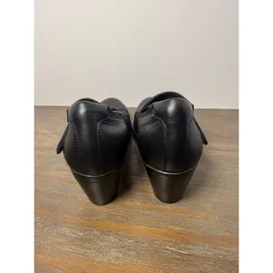 Clarks Emily 2 Mabel Black Leather Mary Jane Block Heel Shoes Size 9 thumbnail 6