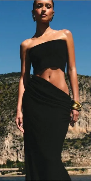 Meshki Maxi Dress Black thumbnail 1