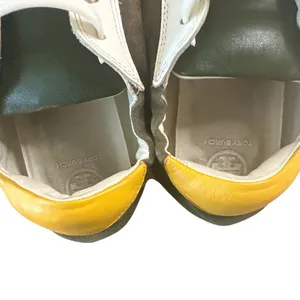 Tory Burch Retro Olive Suede Trainers Sneakers Size 9‎ thumbnail 5