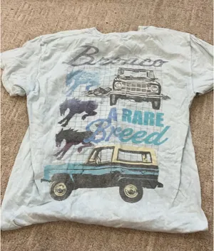 Bronco T shirt Blue Size M thumbnail 1