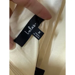 Lulus Exceptional Status Midi Dress Womens Medium Cream Halter Backless Slip NWT thumbnail 13