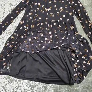 AFRM Long Sleeve Mesh‎ Babydoll Floral Dress thumbnail 4