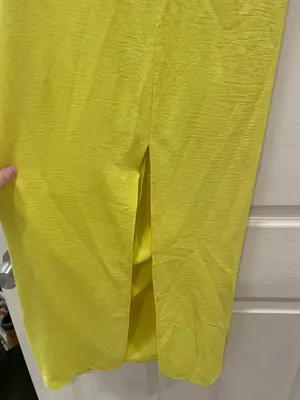 ZARA Yellow Dress Midi thumbnail 4