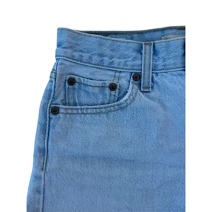 Levi’s Premium Wedgie Short Raw Hem Distressed Light Blue Denim Shorts 25 thumbnail 3