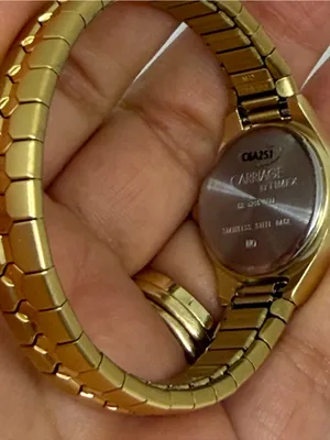 Vintage Carriage by Timex Gold Tone Stretch Bracelet Watch Quartz C6A251 thumbnail 7