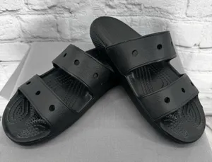 Crocs Classic Slide Sandals Men's Size 5 Women's 7 Black thumbnail 1
