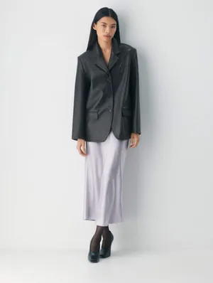 Babaton Aritzia Slip Satin Maxi Skirt Limited Edition swoon lavender 10 thumbnail 2