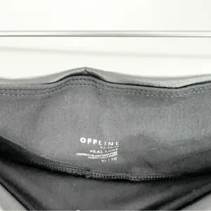 Offline by‎ Aerie Black Faux Leather Leggings Women's Size XL Street Style thumbnail 5