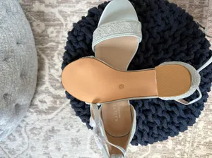 Kailee P. Crochet Lace Block Bridal Heel thumbnail 3