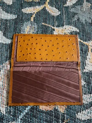 Vintage Dooney & Bourke Ostrich Collection Checkbook Organizer Wallet Billfold thumbnail 8