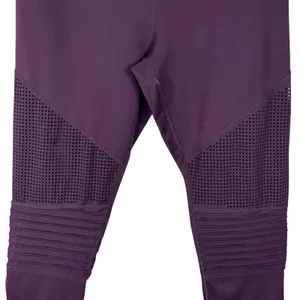 Zyia Active SZ 12 Moto Light 'n Tight 7/8 Leggings Laser Cutouts Hi-Rise Purple thumbnail 3