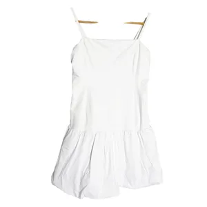 Alo Yoga Airbrush Love Match White Bubble Hem Tennis Mini Dress Shorts Size M thumbnail 4