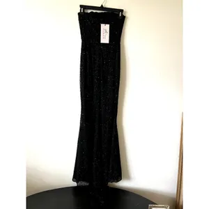 Oh Polly Florentina Embellished Corset Gown in Black Size 2 New thumbnail 6