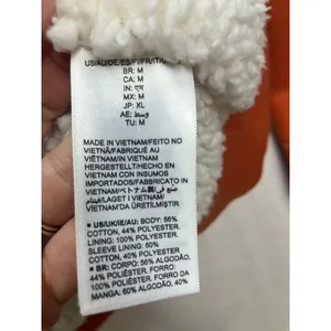 Disney‎ Sherpa Lined Zip-Up Hooded Sweatshirt Orange Goofy Womens Medium thumbnail 6