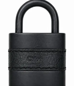 CHLOE Replacement Black Leather / Black Metal Large Lock & Black Large Key thumbnail 2