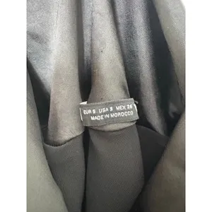 Zara Black Satin Cowl Neck Mini Dress Size Small Strappy Back 7901/338 Cocktail thumbnail 6
